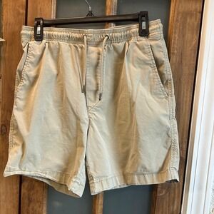 American Eagle Flex Real Good Khaki Tan Pull On Chino Shorts Mens Small